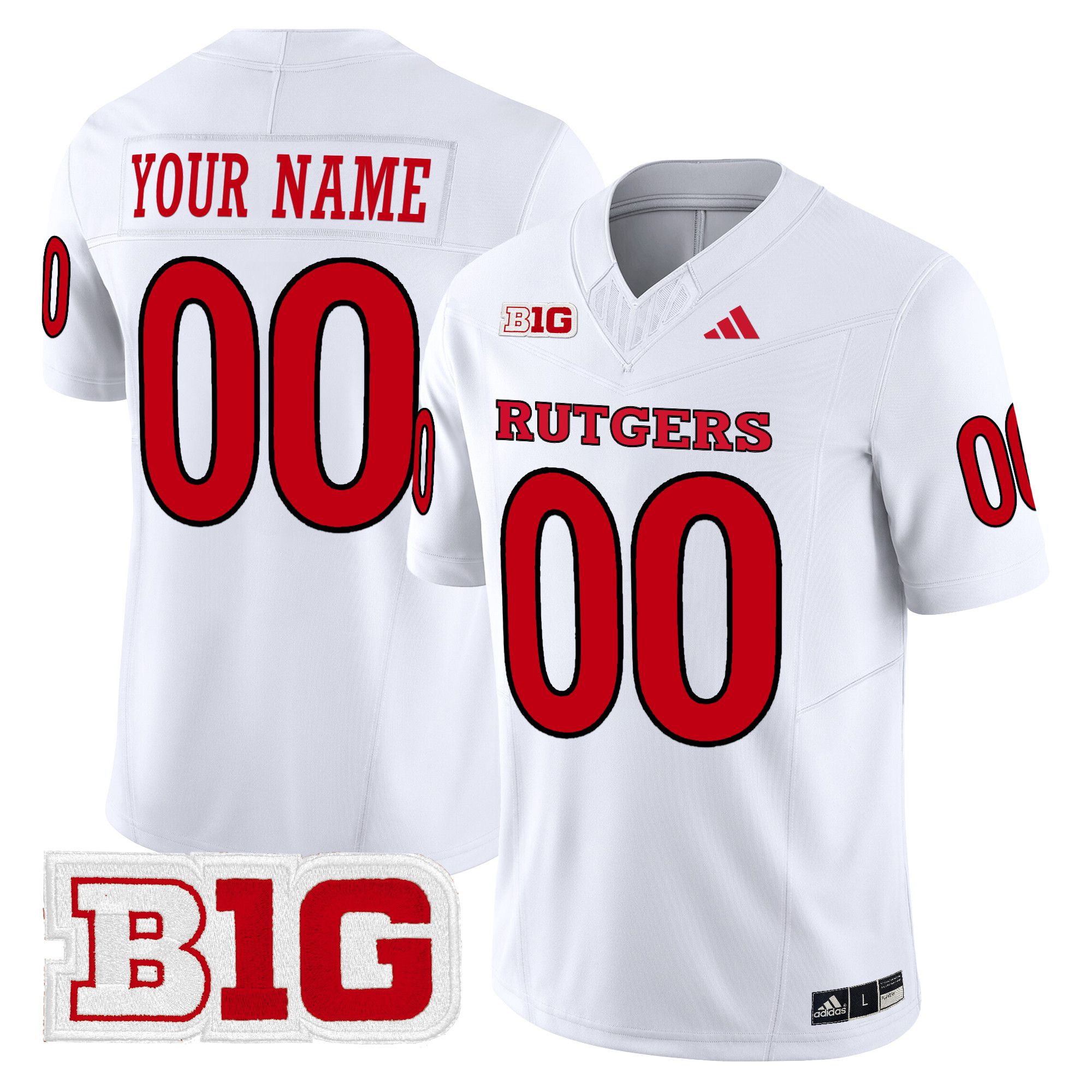 Men Rutgers Scarlet Knights White 2024 Vapor Limited Custom NCAA Jersey